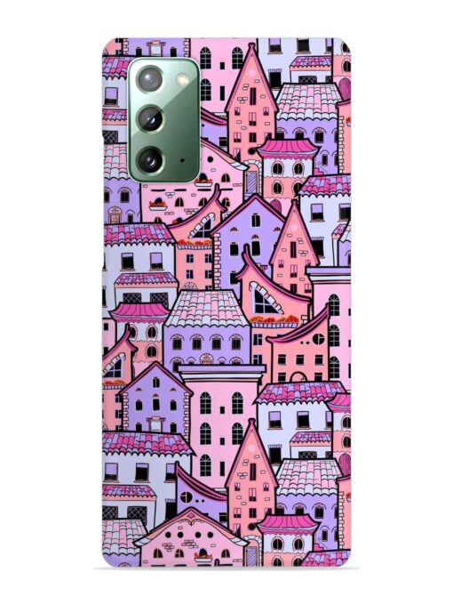 Seamless Pattern Houses Snap Case for Samsung Galaxy Note 20 Zapvi