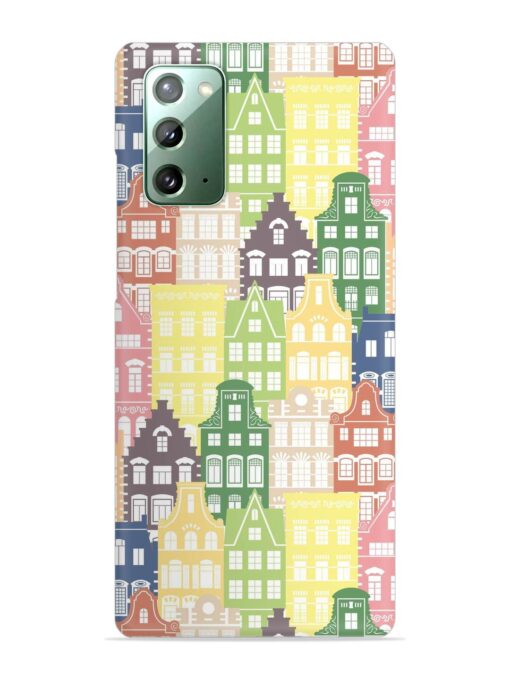 Seamless Shapes Pattern Snap Case for Samsung Galaxy Note 20 Zapvi