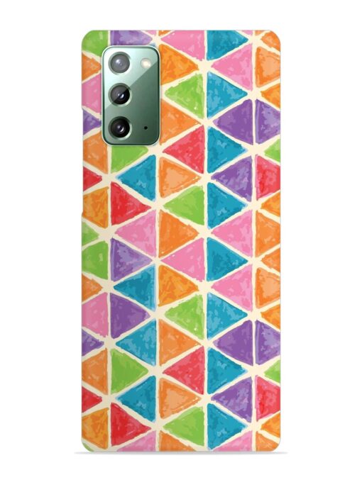 Seamless Colorful Isometric Snap Case for Samsung Galaxy Note 20 Zapvi