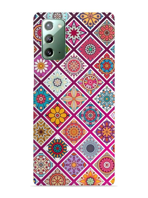 Seamless Tile Pattern Snap Case for Samsung Galaxy Note 20 Zapvi