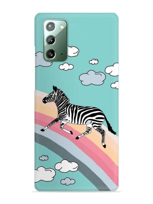 Running Zebra Snap Case for Samsung Galaxy Note 20 Zapvi