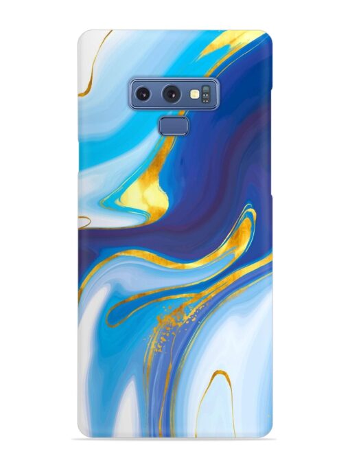 Watercolor Background With Golden Foil Snap Case for Samsung Galaxy Note 9 Zapvi