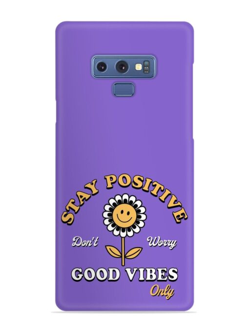 Retro Positive Flower Snap Case for Samsung Galaxy Note 9 Zapvi