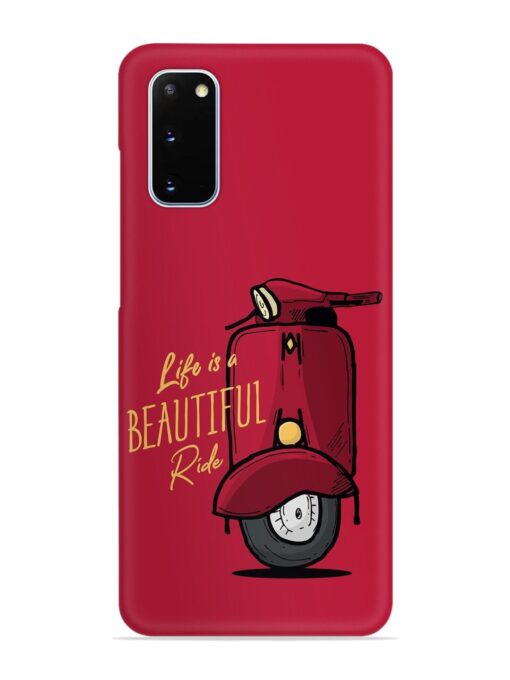 Life Is Beautiful Rides Snap Case for Samsung Galaxy S20 Zapvi
