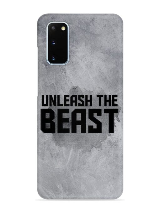 Unleash The Beast Snap Case for Samsung Galaxy S20 Zapvi