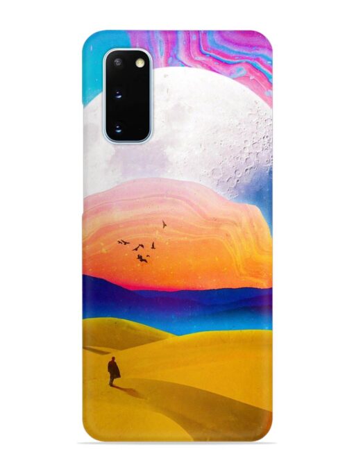 Sandy Desert Snap Case for Samsung Galaxy S20 Zapvi