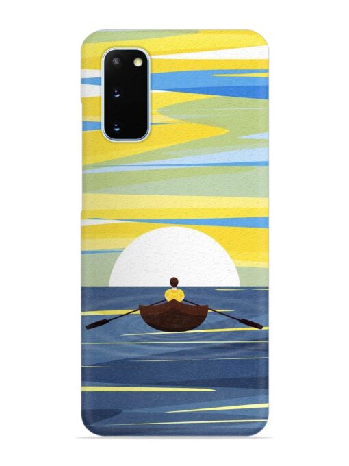 Rowing Person Ferry Paddle Snap Case for Samsung Galaxy S20 Zapvi