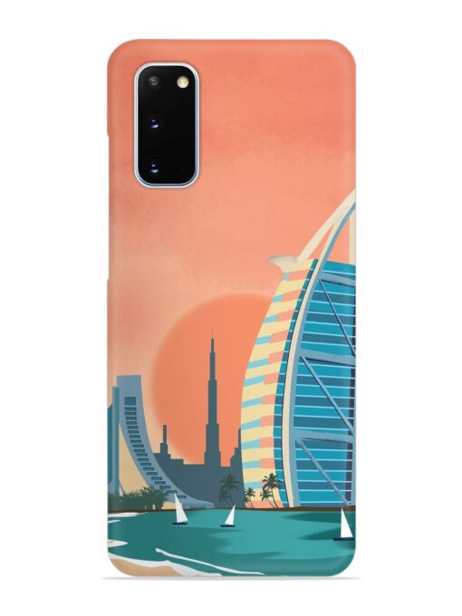Dubai Architectural Scenery Snap Case for Samsung Galaxy S20 Zapvi