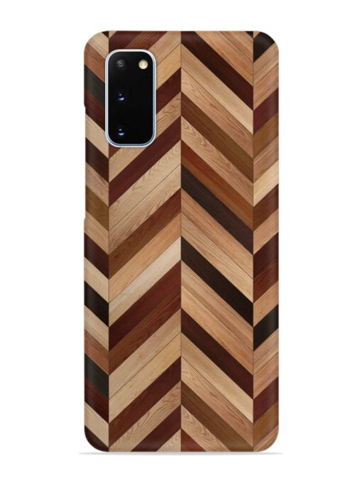 Seamless Wood Parquet Snap Case for Samsung Galaxy S20 Zapvi
