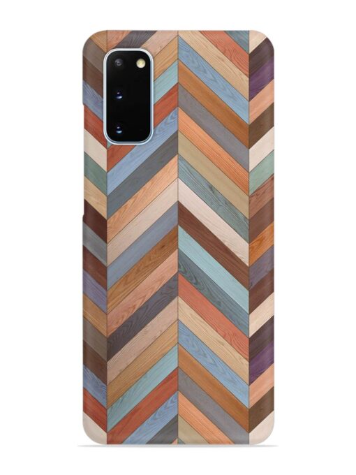 Seamless Wood Parquet Snap Case for Samsung Galaxy S20 Zapvi