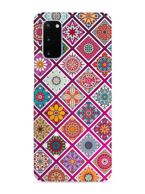 Seamless Tile Pattern Snap Case for Samsung Galaxy S20 Zapvi