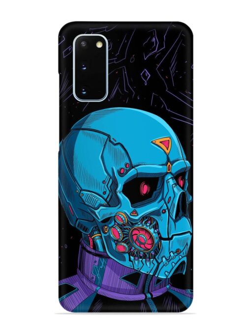Skull Robo Vector Snap Case for Samsung Galaxy S20 Zapvi