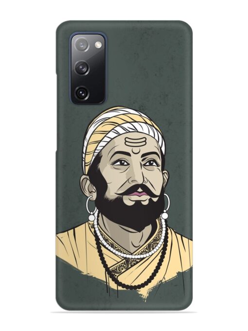 Shivaji Maharaj Vector Art Snap Case for Samsung Galaxy S20 Fe (5G) Zapvi
