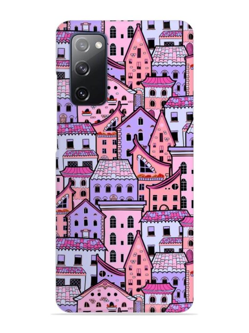Seamless Pattern Houses Snap Case for Samsung Galaxy S20 Fe (5G) Zapvi