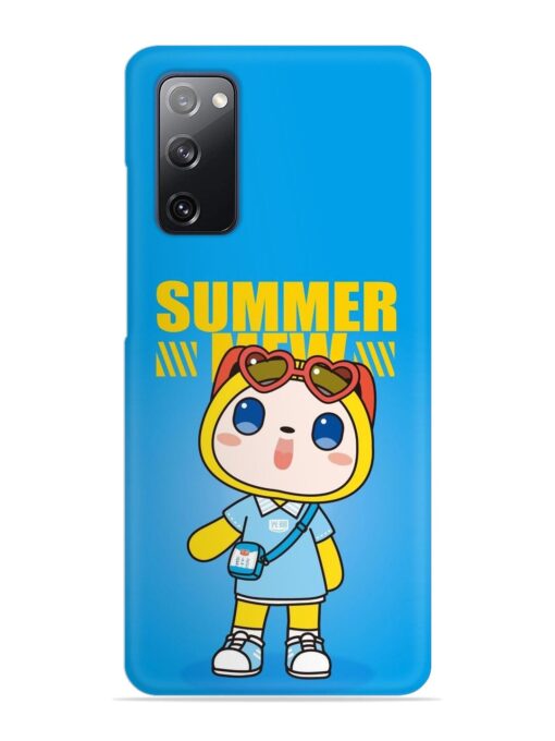 Summer Mew Cartoon Snap Case for Samsung Galaxy S20 Fe (5G) Zapvi