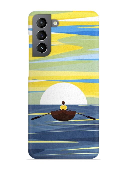 Rowing Person Ferry Paddle Snap Case for Samsung Galaxy S21 (5G) Zapvi