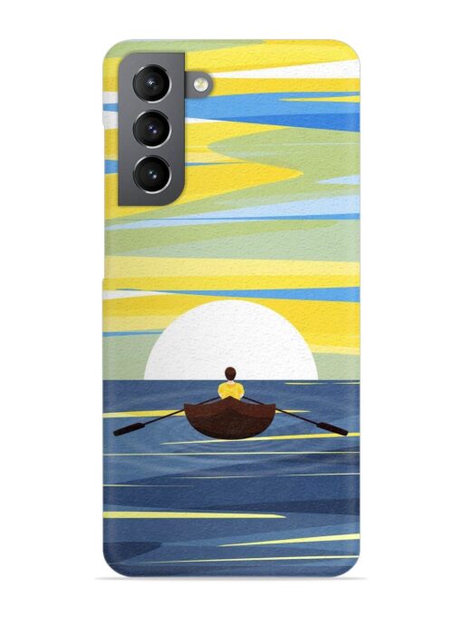 Rowing Person Ferry Paddle Snap Case for Samsung Galaxy S21 Plus Zapvi