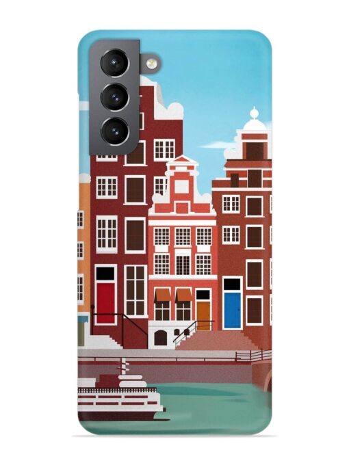Scenery Architecture Amsterdam Landscape Snap Case for Samsung Galaxy S21 Plus Zapvi