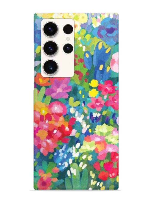 Watercolor Flower Art Snap Case for Samsung Galaxy S23 Ultra Zapvi