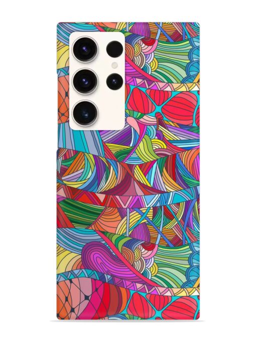 Seamless Patterns Hand Drawn Snap Case for Samsung Galaxy S23 Ultra Zapvi