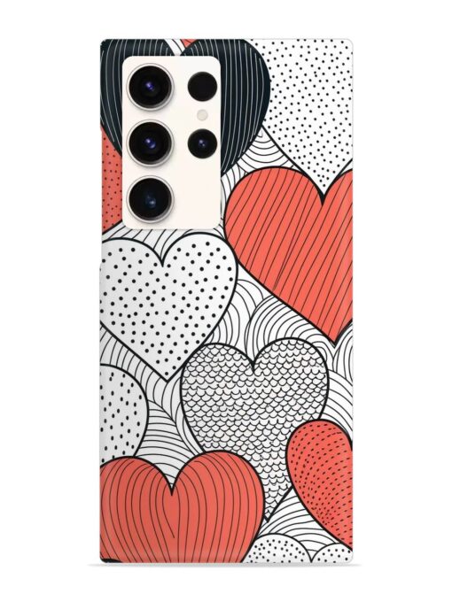 Girly Heart Seamless Snap Case for Samsung Galaxy S23 Ultra Zapvi