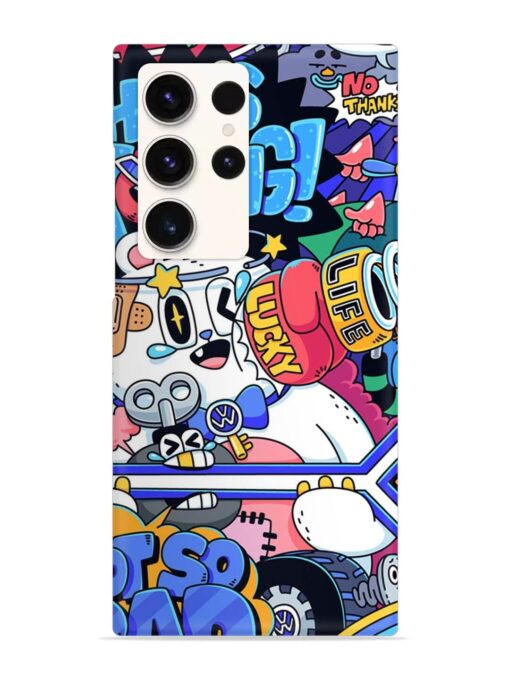 Universal Doodle Snap Case for Samsung Galaxy S23 Ultra Zapvi