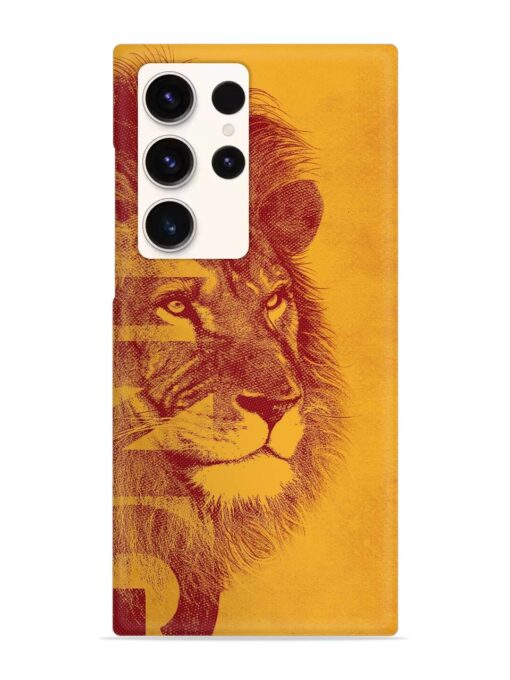 Gold Lion Crown Art Snap Case for Samsung Galaxy S23 Ultra Zapvi