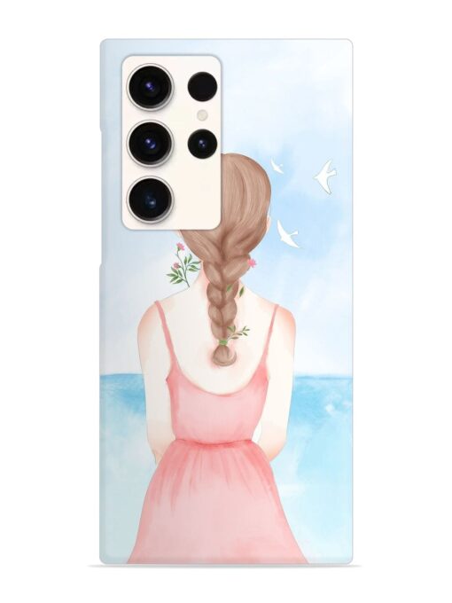 Watercolor Girl Vector Snap Case for Samsung Galaxy S23 Ultra Zapvi