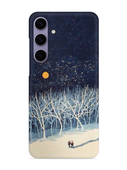 Full Moon Snowshoe Tour Snap Case for Samsung Galaxy S24 (5G) Zapvi