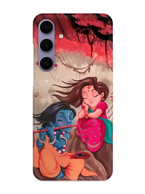 Radhe Krishna Water Art Snap Case for Samsung Galaxy S24 (5G) Zapvi