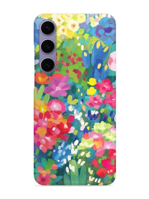 Watercolor Flower Art Snap Case for Samsung Galaxy S24 (5G) Zapvi