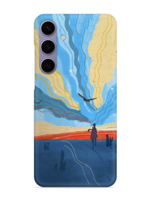 Minimal Abstract Landscape Snap Case for Samsung Galaxy S24 (5G) Zapvi