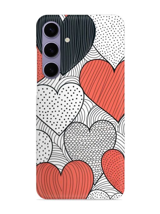 Girly Heart Seamless Snap Case for Samsung Galaxy S24 (5G) Zapvi