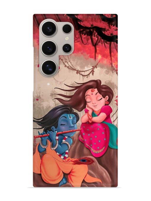 Radhe Krishna Water Art Snap Case for Samsung Galaxy S24 Ultra (5G) Zapvi
