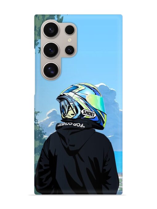 Rider With Helmet Snap Case for Samsung Galaxy S24 Ultra (5G) Zapvi