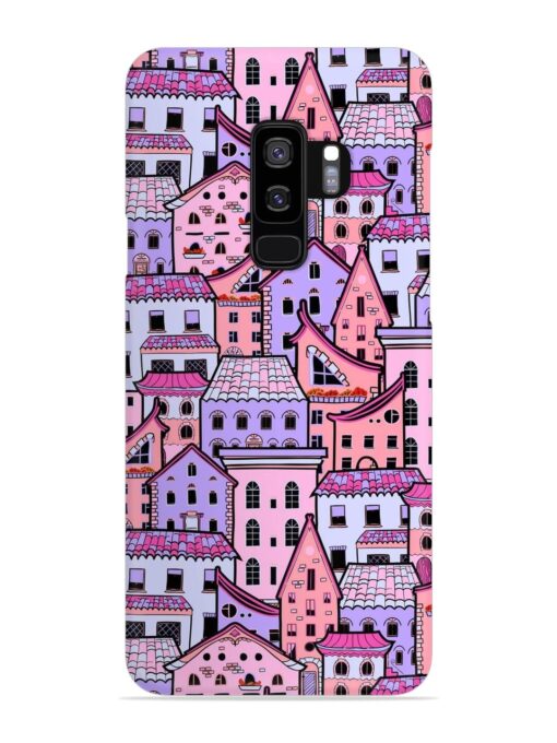 Seamless Pattern Houses Snap Case for Samsung Galaxy S9 Plus Zapvi