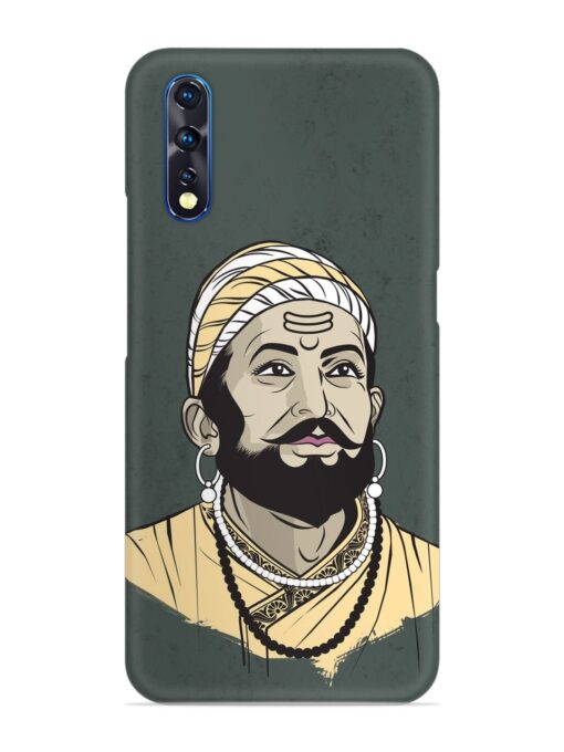 Shivaji Maharaj Vector Art Snap Case for Vivo S1 Zapvi