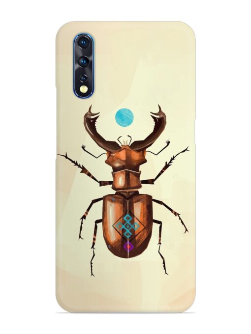 Stag Beetle Vector Snap Case for Vivo S1 Zapvi