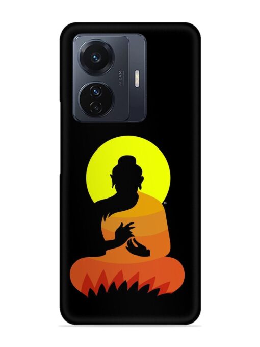 Buddha Art Black Snap Case for Vivo T1 Pro (5G) Zapvi