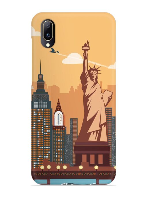 New York Statue Of Liberty Architectural Scenery Snap Case for Vivo V11 Pro Zapvi