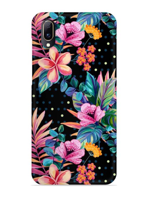 Seamless Floral Pattern Snap Case for Vivo V11 Pro Zapvi