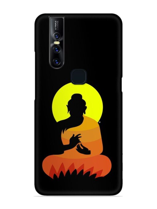 Buddha Art Black Snap Case for Vivo V15 Zapvi
