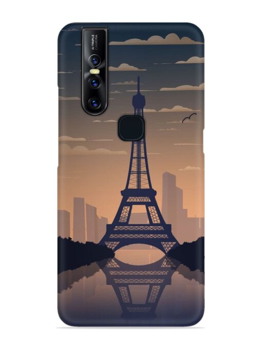 France Paris Eiffel Tower Gradient Snap Case for Vivo V15 Zapvi