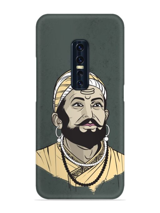Shivaji Maharaj Vector Art Snap Case for Vivo V17 Pro Zapvi
