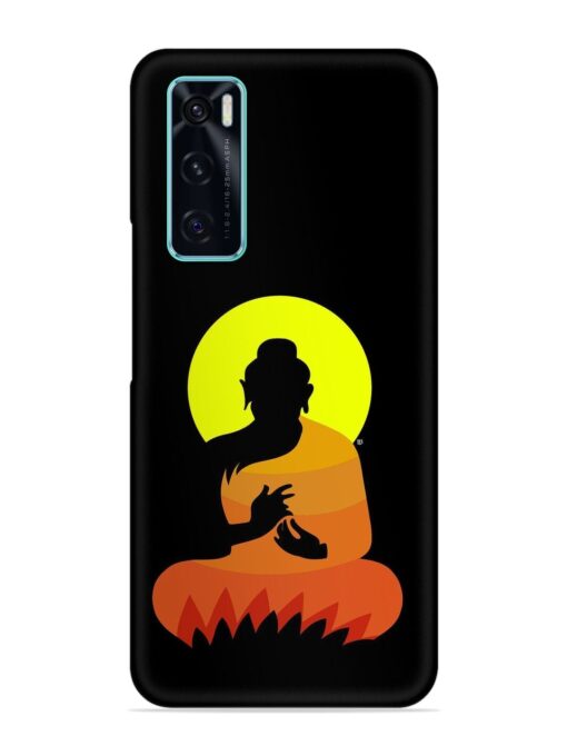 Buddha Art Black Snap Case for Vivo V20 Se Zapvi
