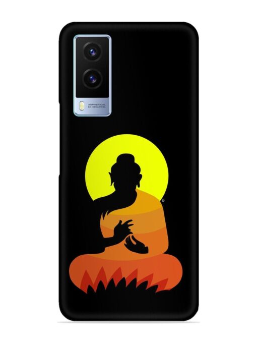 Buddha Art Black Snap Case for Vivo V21E (5G) Zapvi