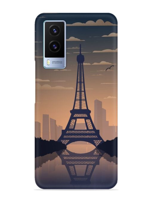France Paris Eiffel Tower Gradient Snap Case for Vivo V21E (5G) Zapvi