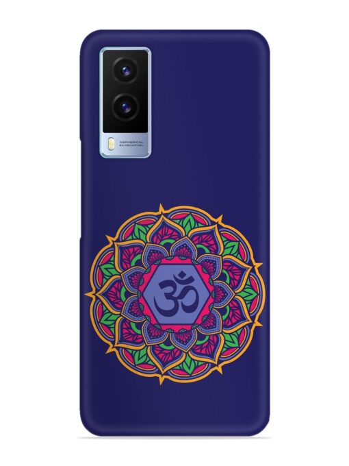 Om Mandala Art Blue Snap Case for Vivo V21E (5G) Zapvi