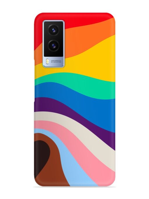 Minimal Pride Art Snap Case for Vivo V21E (5G) Zapvi