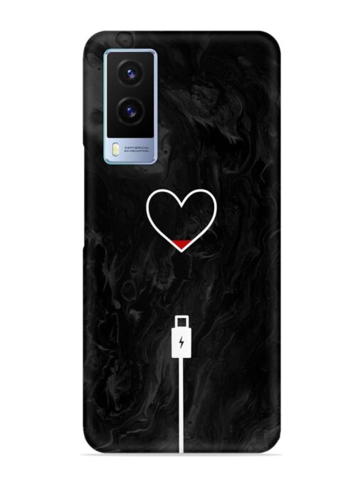 Heart Charging Vector Snap Case for Vivo V21E (5G) Zapvi
